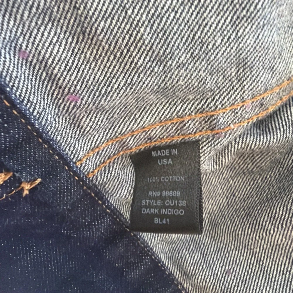 Todd Snyder White Oak Cone Mills Selvage Denim Jacket Men's XL Dark Indigo USA